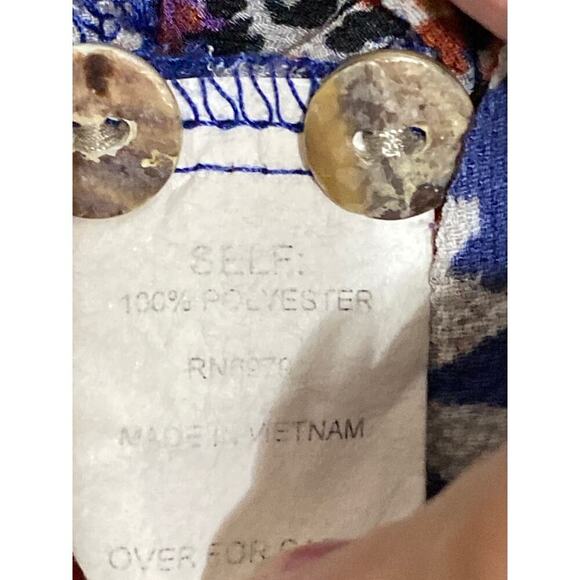 FIGUEROA & FLOWER WO SIZE MEDIUM MULTICOLOR PAISLEY‎ PRINT MIDI DRESS/ TUNIC - Picture 9 of 13